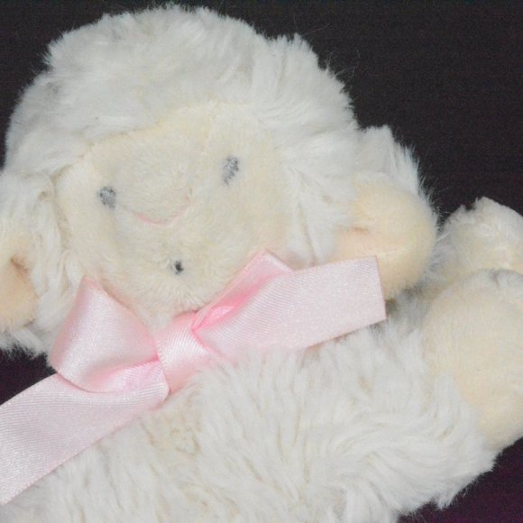 Nat & Jules Plush Ivory Lamb Rattle Soft Baby Toy - Picture 8 of 9